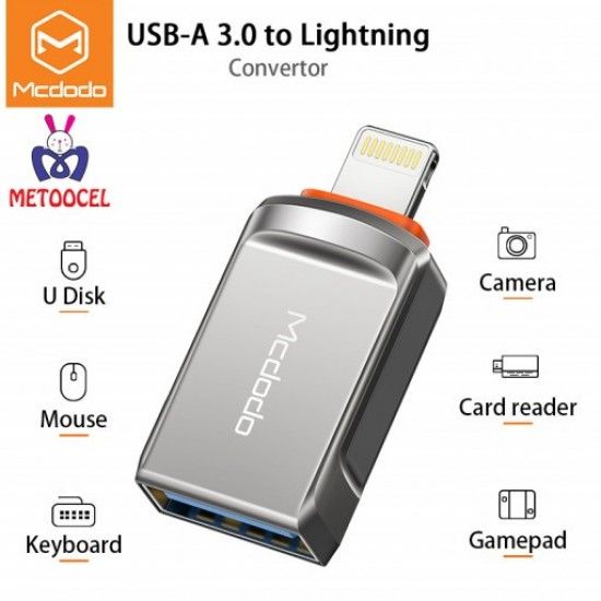 Mcdodo OTG USB-A 3.0 to Lightning Adapter for iphone ipad OT 860