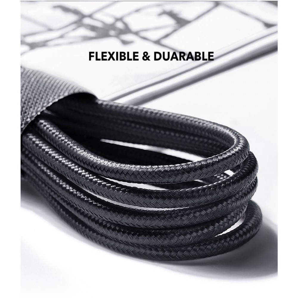 UGREEN USB-C TO LIGHTNING M/M CABLE ALUMINUM SHELL BRAIDED 1M (BLACK)