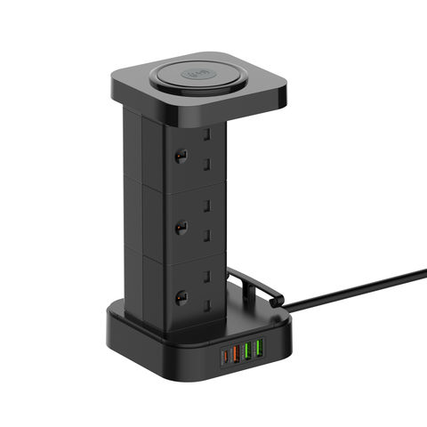 Xiaomi LDNIO SKW6457 6 Outlet USB Tower Extension Power Socket with 15W Wireless Charger