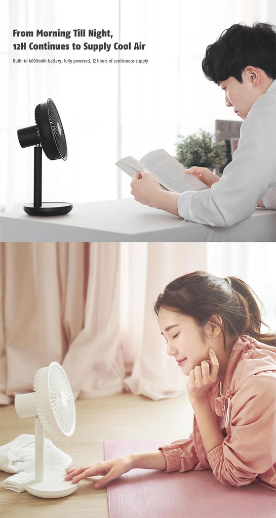 Xiaomi Eco chain Top selling  SOLOVE F5 5W USB by  Mini Mute Desktop Stand Fan  solove f5 5w usb