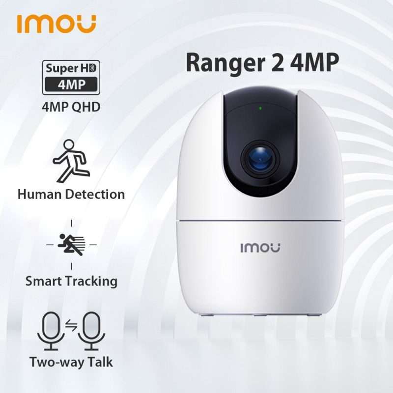 Ranger 2 4MP  360° Coverage with AI Human Detection and Privacy Mode  Human Detection | 4MP | 360° Coverage | Built-in Siren | Smart Tracking | Privacy Mode | Abnormal Sound Alarm | Night Vision | Two-way Talk/  With Replacement Warranty by Honestime