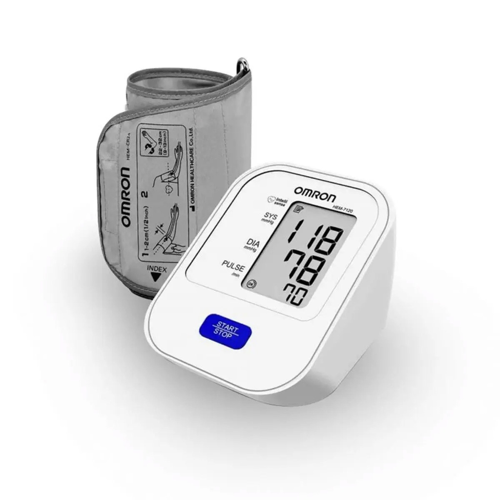 OMRON - HEM 7120 - Upper Arm Automatic Blood Pressure Machine Basic  5 Year Brand Warranty by Omron - Honestime