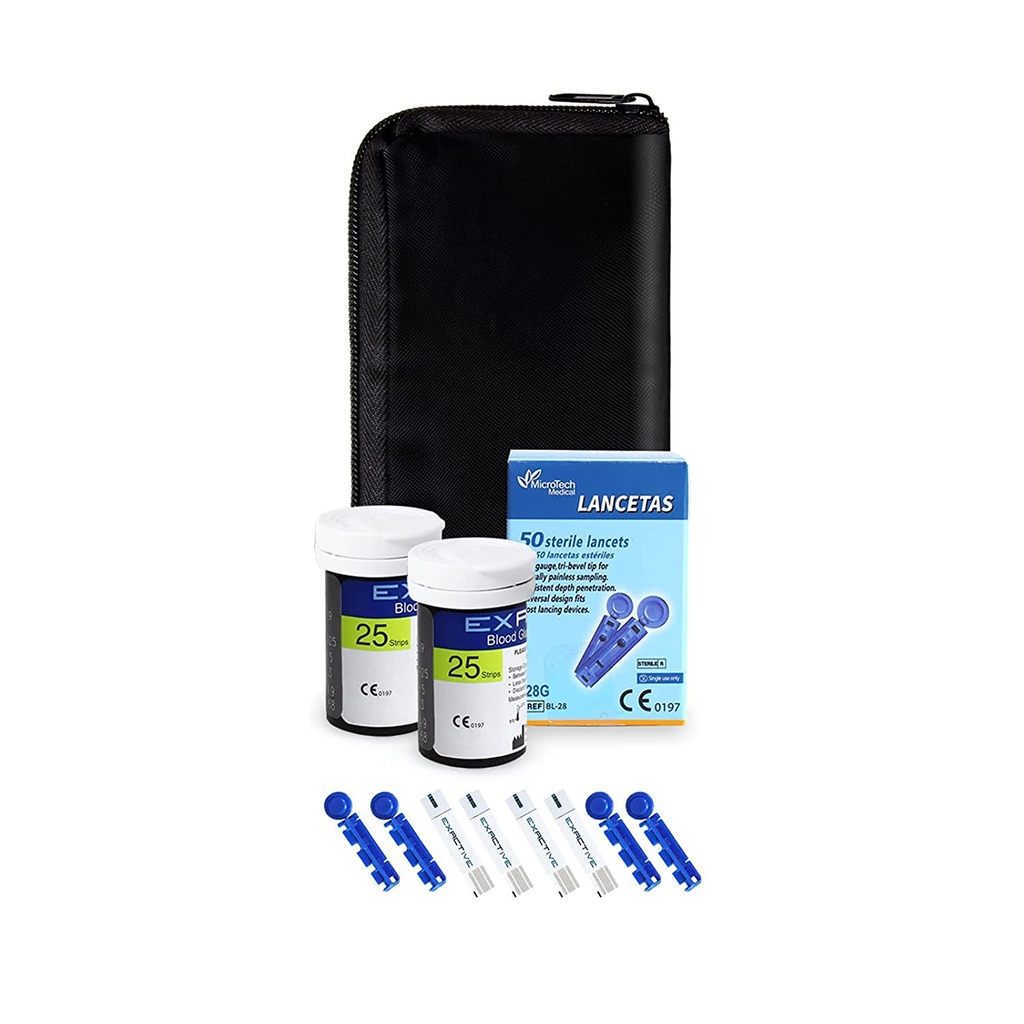 USA EXACTIVE VITAL GLUCOSE METER Honstime with 10 Free Strips - USA's Best Blood Sugar Glucometer with 5 Years Full Replacement Warranty