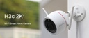 EZVIZ H3c 2K 3MP, 2304 × 1296 Wi-Fi Smart Home Camera Full Color with audio storage