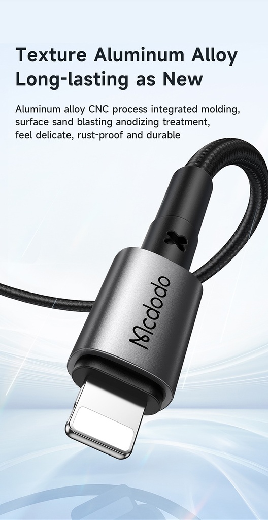MCDODO CA285 36W TYPE-C TO LIGHTNING DATA CABLE 1.2M - BLACK