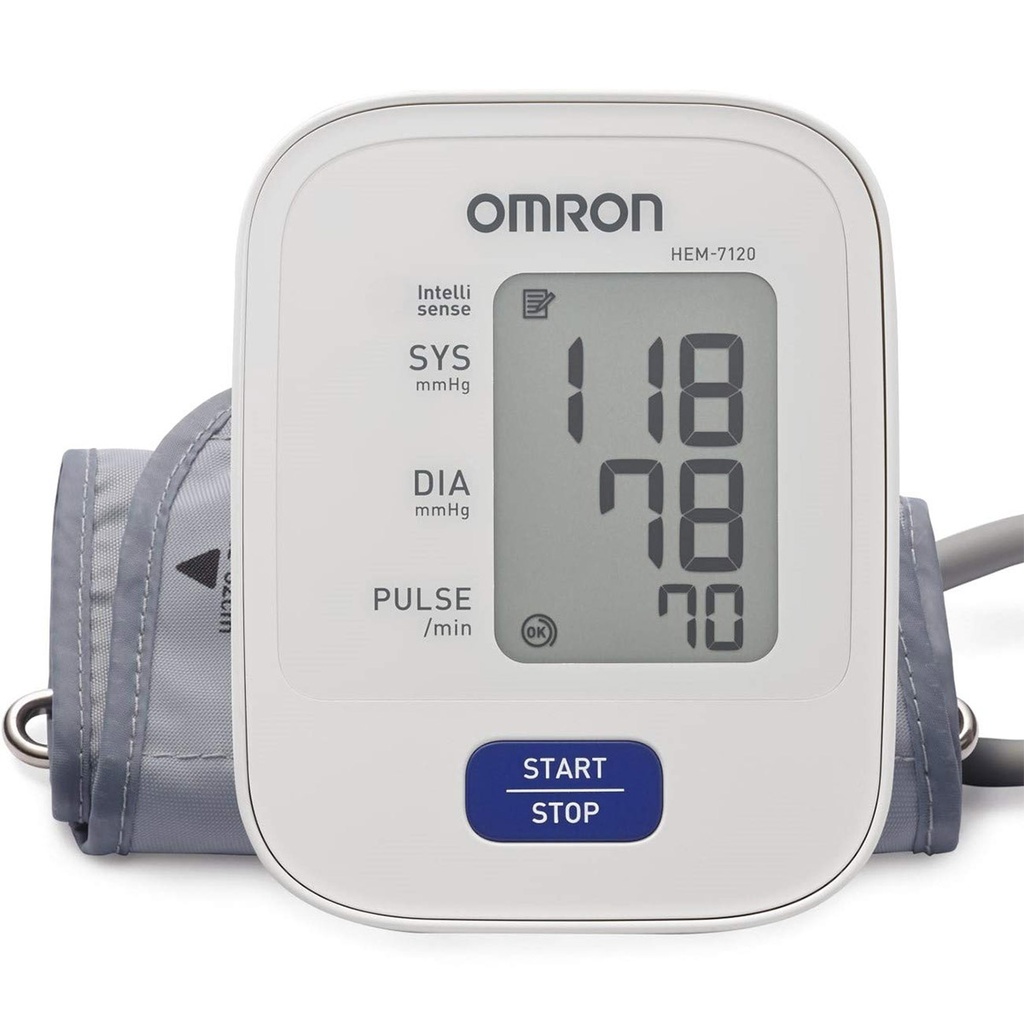 OMRON - HEM 7120 - Upper Arm Automatic Blood Pressure Machine Basic  5 Year Brand Warranty by Omron - Honestime