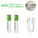 Smartoools 1.5V Type-C Rechargeable Batteries AAA (2-Pack) With Type-C Cabl