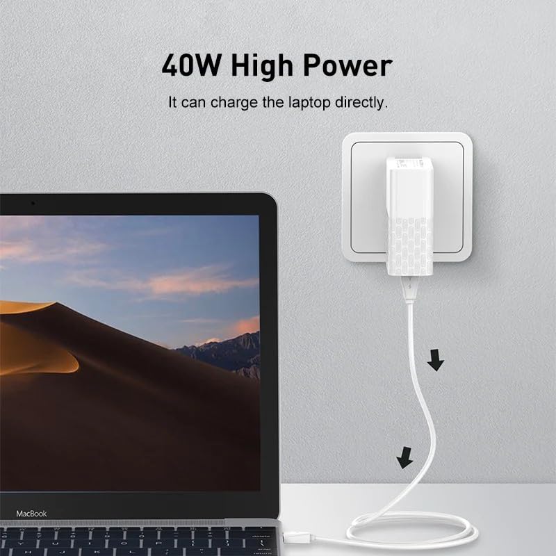 LDNIO A1405C 40W PD Charger - Ultra-Compact, High-Speed USB-C, Quick Charge, Universal Compatibility, Lightweight & Portable for Smartphones & Devices
