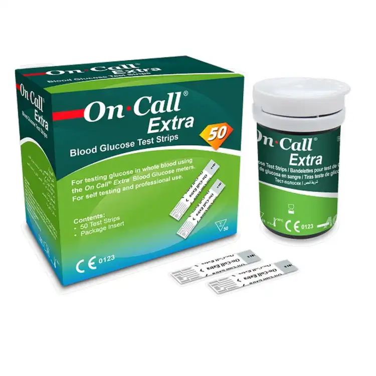 On call extra blood glucose test strips - 50 strips