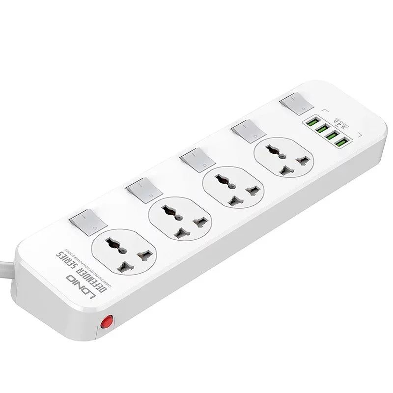 LDNIO SC4408 2500W 4 Socket & 4 USB Port Power Strip