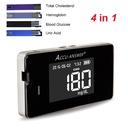 Accu-Answer 4 in 1 Multi-functional Monitor – Glucose, Cholesterol, Uric Acid, Haemoglobin