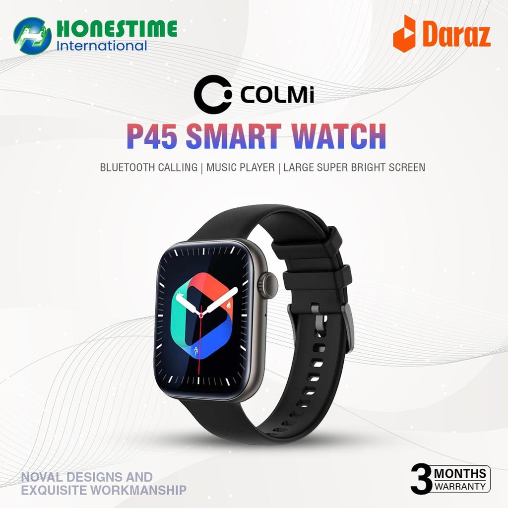 Colmi P45 Smart Watch Bluetooth Calling Music Player