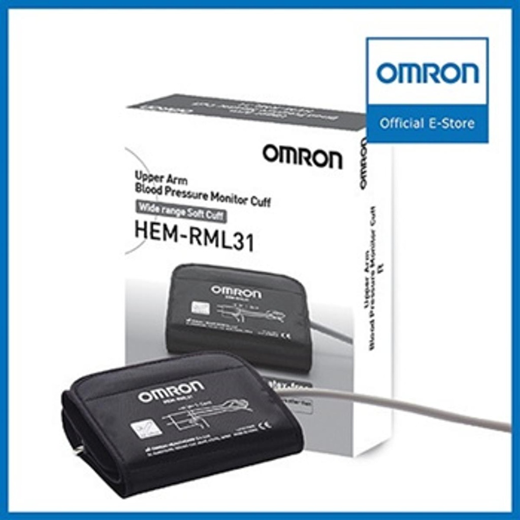 Japanese Technology Omron Blood Pressure Large Cuff HEM-RML31 for Omron BP Monitor HEM-7120/7121/ JPN-500/JPN-600 / HEM-7121J Large 9-17 Inches |  6 Months of Warranty by HONESTIME