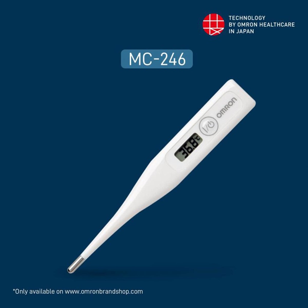 Omron (MC-246 Child/Adult) Medical Electronic Thermometer | 1 Year Warranty by Omron