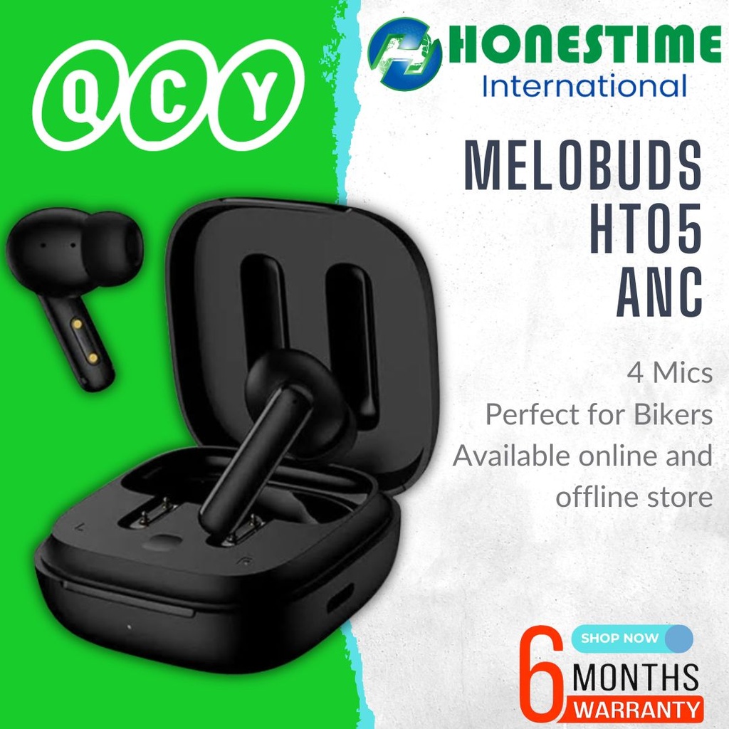 QCY HT05 Melobuds ANC True Wireless Earbuds - Black