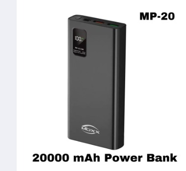 MOXX 22.5W 20000 Digital Display Quick Charge Power Bank (MP-20) - Super fast charging Power Bank