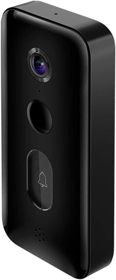 Xiaomi Smart Doorbell 3, Sharp 2K Clarity, Clear Video in Dark, Real-Time Monitoring, Diagonal 180° Ultra-Wide View, Advanced AI Motion Detection, Smart Voice Change Intercom, 5200mAh Battery, Black