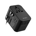 WIWU UA-303 Universal Travel Adapter Charger Conversion sockets can be used in more than 150 countries