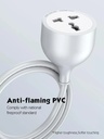 LDNIO SC1017 Universal Power Strip with Extension Power Cord 5m or 15 Feet Cable Super Strong