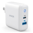 Anker Fast Charger PowerPort PD+ 2 20W Dual Port Wall Charger