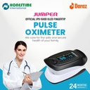 JUMPER Official JPD-500D OLED Fingertip Pulse Oximeter for SpO2, PR, PI Measurement | 2 Year full Replacement Warranty by HONESTIME