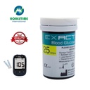 Exactive Vital 25 Pcs Test Strips +12 to 24 Months Expiry Time + 1 Pc Free Code Chips Glucose Suger Test Strips