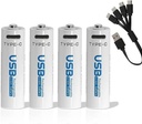 AIVR USB-C RECHARGEABLE BATTERIES (4 PCS) AA