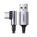 GREEN Right Angle USB-A to USB?C Cable 2m