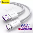 Baseus 66W USB C Cable Is Suitable for Huawei 40 Pro Samsung S10 USB To Type-C Cable Fast Charging 3.0 Fast Charging Is Suitable for Xiaomi USB-C Charger Cable