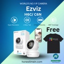 EZVIZ H6C / C6N 1080p Indoor Pan/Tilt WiFi Security Camera, 360° Coverage, Auto Motion Tracking, Two-Way Audio, Clear 30ft Night Vision, Supports MicroSD Card up to 256GB