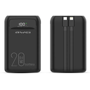 AWEI P168K 10000mAh PD22.5W 2 Built-in Cable Multiple Output Power Bank