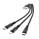Hoco X47 Harbor 3 in 1 Short Charging Cable Micro / Type C / Lightning